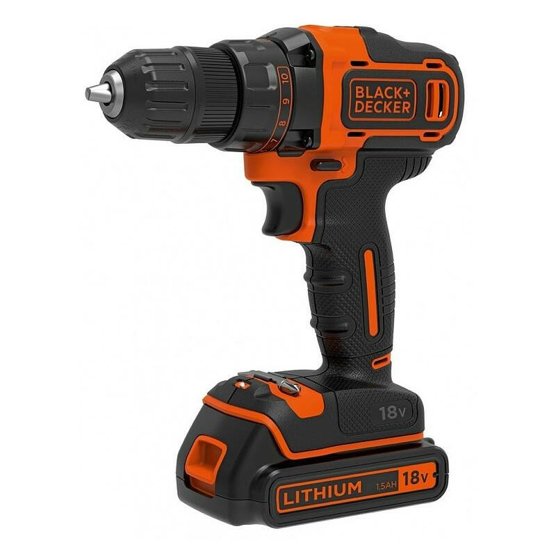 Black&decker - Black and Decker - Taladro atornillador a batería 18V 2 x 1.5Ah 40Nm con estuche - BDCDD186KB
Black&decker - Black and Decker - Taladro atornillador a batería 18V 2 x 1.5Ah 40Nm con estuche - BDCDD186KB