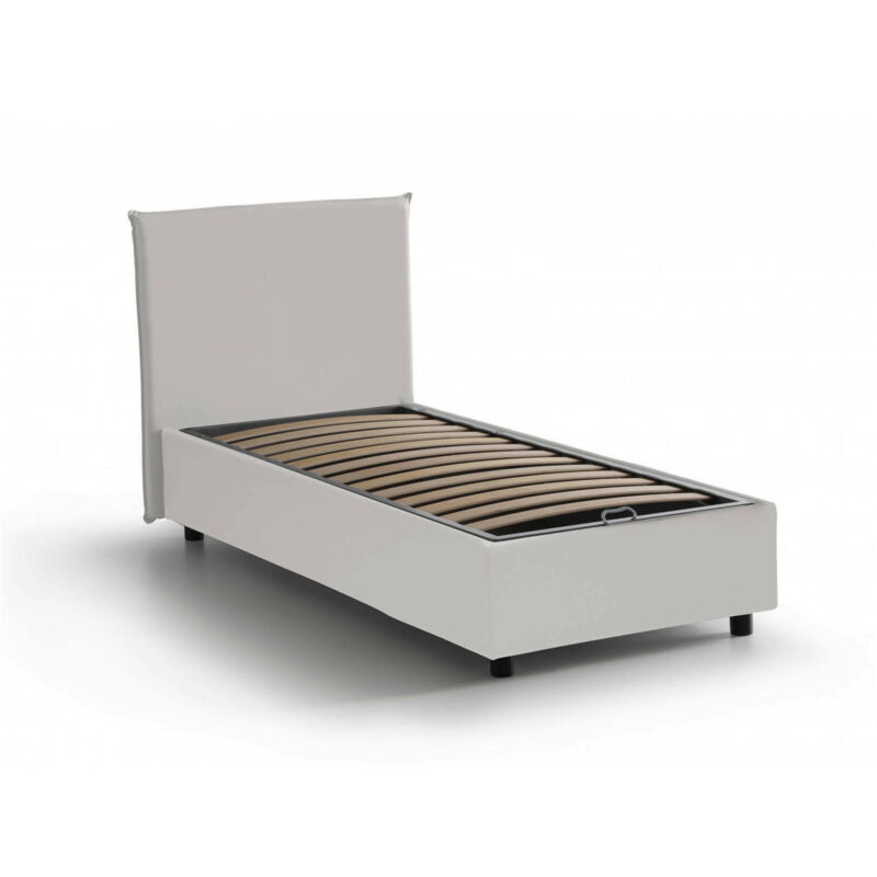 Cama individual Anna con contenedor, Made in Italy, en ecopiel, 80x190 cm, con apertura frontal, Blanco - Talamo Italia
Cama individual Anna con contenedor, Made in Italy, en ecopiel, 80x190 cm, con apertura frontal, Blanco - Talamo Italia