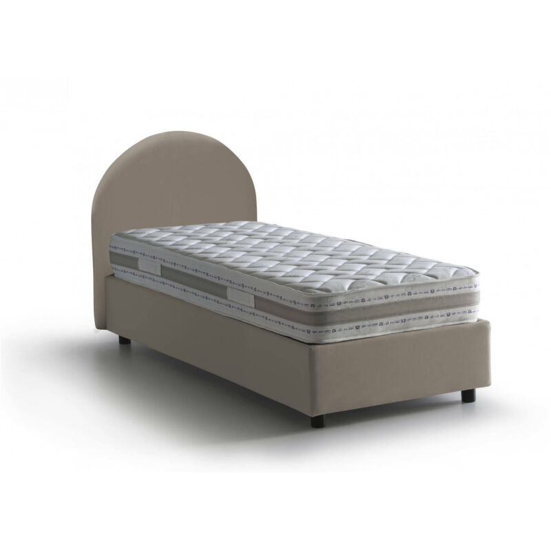 Cama individual Luna con contenedor con apertura lateral, ecopiel, 205 x 95 h95 cm, Tortora, con colchón armony - Talamo Italia
Cama individual Luna con contenedor con apertura lateral, ecopiel, 205 x 95 h95 cm, Tortora, con colchón armony - Talamo Italia
