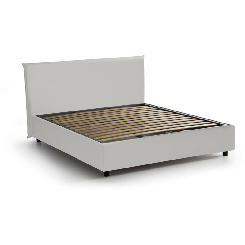 Cama francesa Anna con contenedor, Made in Italy, en ecopiel, 140x190 cm, con apertura frontal, Blanco - Talamo Italia
Cama francesa Anna con contenedor, Made in Italy, en ecopiel, 140x190 cm, con apertura frontal, Blanco - Talamo Italia