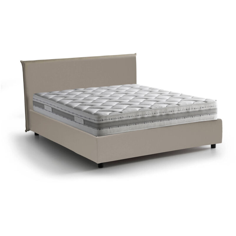 Cama francesa Anna con contenedor, Made in Italy, en ecopiel, 140x200 cm, con apertura frontal, Taupe, con colchón incluido - Talamo Italia
Cama francesa Anna con contenedor, Made in Italy, en ecopiel, 140x200 cm, con apertura frontal, Taupe, con colchón incluido - Talamo Italia