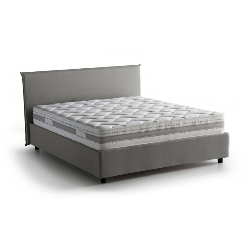 Cama francesa Anna con contenedor, Made in Italy, en tela, 140x200 cm, con apertura frontal, Gris, con colchón incluido - Talamo Italia
Cama francesa Anna con contenedor, Made in Italy, en tela, 140x200 cm, con apertura frontal, Gris, con colchón incluido - Talamo Italia