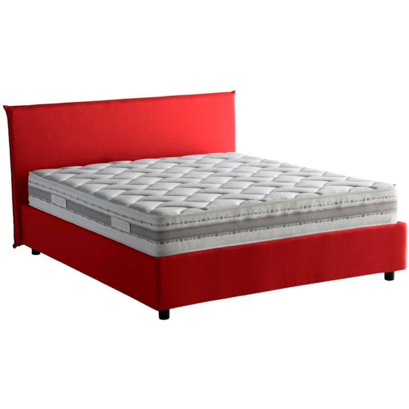 Cama francesa Anna con contenedor, Made in Italy, en tela, 140x190 cm, con apertura frontal, Rojo, con colchón incluido - Talamo Italia
Cama francesa Anna con contenedor, Made in Italy, en tela, 140x190 cm, con apertura frontal, Rojo, con colchón incluido - Talamo Italia