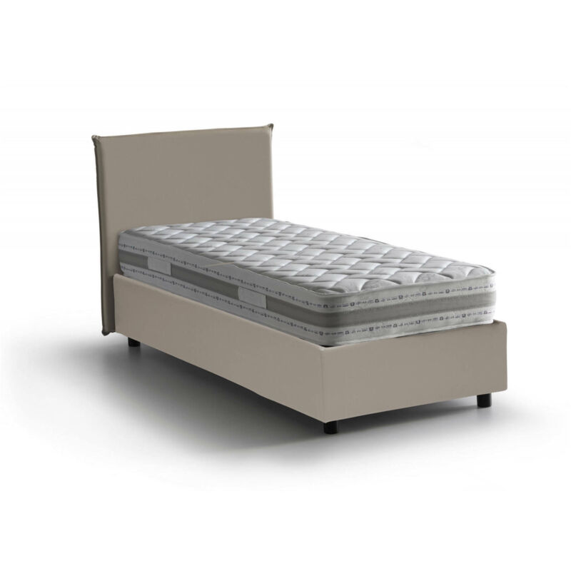 Cama individual Anna con contenedor, Made in Italy, en ecopiel, 90x200 cm, con apertura frontal, Taupe, con colchón incluido - Talamo Italia
Cama individual Anna con contenedor, Made in Italy, en ecopiel, 90x200 cm, con apertura frontal, Taupe, con colchón incluido - Talamo Italia