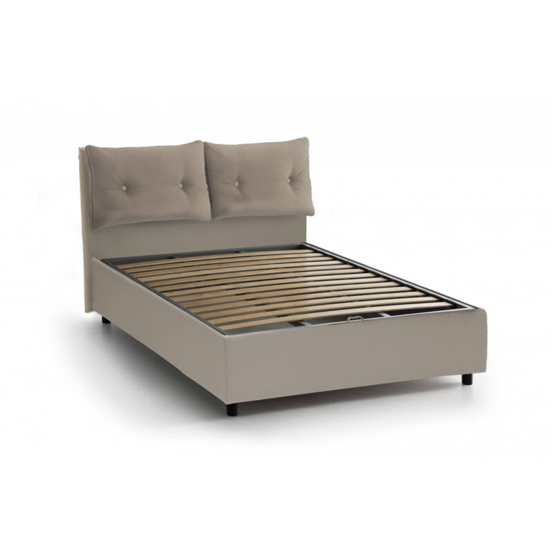 Cama individual Giulia con contenedor con apertura lateral, ecopiel, 205 x 95 h95 cm, Tortora, con colchón armony - Talamo Italia
Cama individual Giulia con contenedor con apertura lateral, ecopiel, 205 x 95 h95 cm, Tortora, con colchón armony - Talamo Italia
