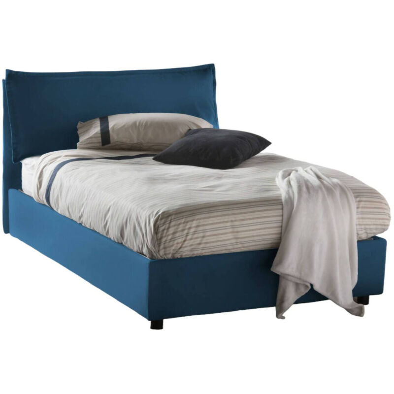 Cama doble Veronica con contenedor, Made in Italy, en tela, 120x200 cm, con apertura frontal, Azul, con colchón incluido - Talamo Italia
Cama doble Veronica con contenedor, Made in Italy, en tela, 120x200 cm, con apertura frontal, Azul, con colchón incluido - Talamo Italia