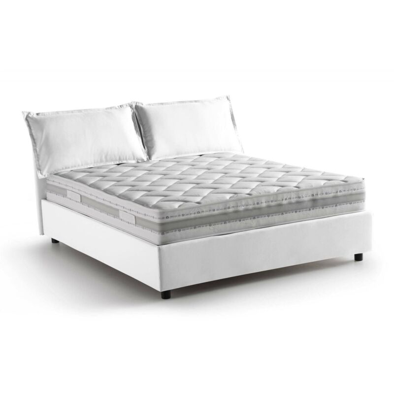 Cama francesa Veronica con contenedor, Made in Italy, en tela, 140x200 cm, con apertura frontal, Blanco, con colchón incluido - Talamo Italia
Cama francesa Veronica con contenedor, Made in Italy, en tela, 140x200 cm, con apertura frontal, Blanco, con colchón incluido - Talamo Italia