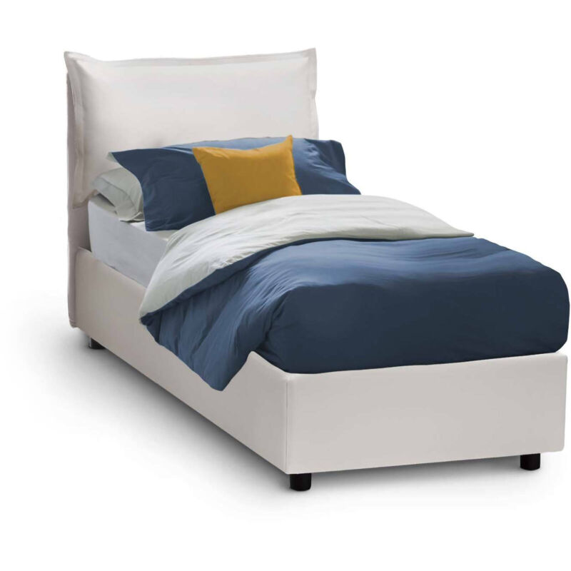 Cama individual Veronica con contenedor, Made in Italy, en cuero ecológico, 90x190 cm, con apertura frontal, Blanco - Talamo Italia
Cama individual Veronica con contenedor, Made in Italy, en cuero ecológico, 90x190 cm, con apertura frontal, Blanco - Talamo Italia