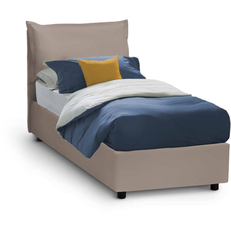 Cama individual Talamo Italia Veronica con contenedor, Made in Italy, en ecopiel, 90x190 cm, con apertura frontal, Taupe
Cama individual Talamo Italia Veronica con contenedor, Made in Italy, en ecopiel, 90x190 cm, con apertura frontal, Taupe