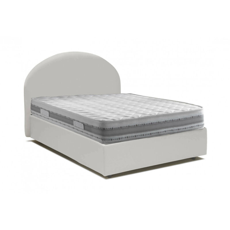 Cama Luna uno y medio con contenedor con apertura frontal, ecopiel, 205 x 135 h95 cm, Blanco, con colchón armony - Talamo Italia
Cama Luna uno y medio con contenedor con apertura frontal, ecopiel, 205 x 135 h95 cm, Blanco, con colchón armony - Talamo Italia