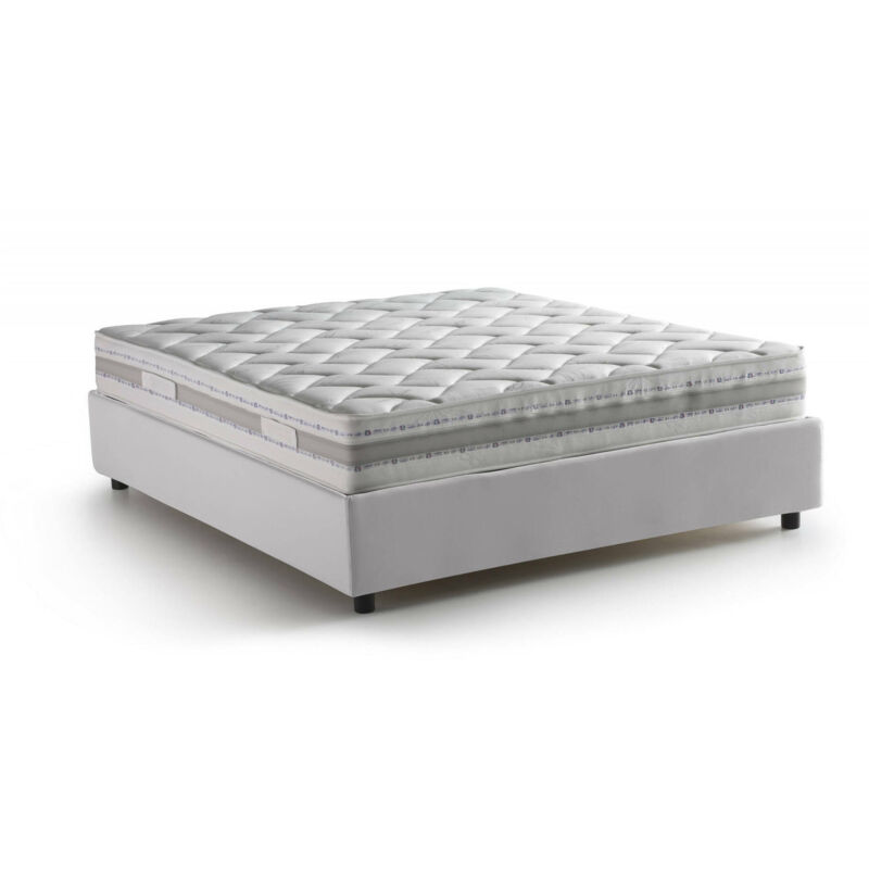 Cama Silvia de estilo francés con contenedor, Made in Italy, en ecopiel, 140x200 cm, con apertura frontal, Blanco, con colchón incluido - Talamo
Cama Silvia de estilo francés con contenedor, Made in Italy, en ecopiel, 140x200 cm, con apertura frontal, Blanco, con colchón incluido - Talamo