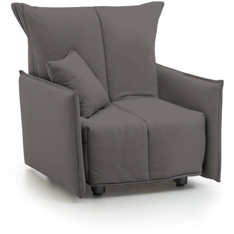 Sofá cama individual Talamo Italia Paola, sillón de salón, apertura de la carretilla, Made in Italy, en tela tapizada, con apoyabrazos estándar, Cm:
Sofá cama individual Talamo Italia Paola, sillón de salón, apertura de la carretilla, Made in Italy, en tela tapizada, con apoyabrazos estándar, Cm: