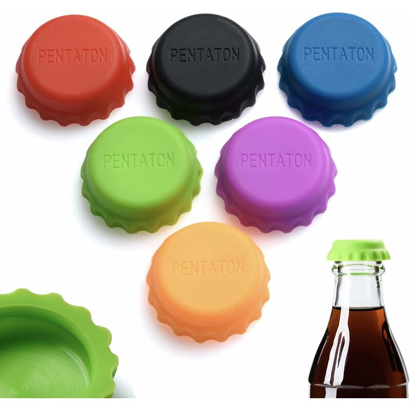 Tapa de botella tapa de botella de silicona, marcadores de botella, tapa de cerveza reutilizable (paquete de 12) color aleatorio - Litzee
Tapa de botella tapa de botella de silicona, marcadores de botella, tapa de cerveza reutilizable (paquete de 12) color aleatorio - Litzee