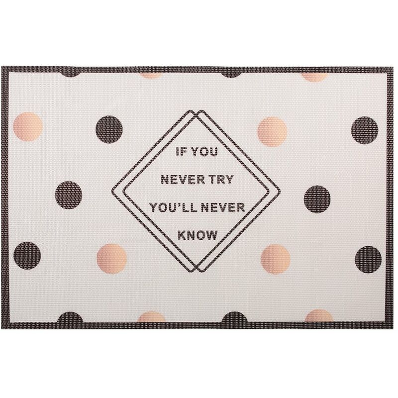 Tapetes individuales para mesa, para mesa de comedor PVC antideslizante resistente al calor, para cocina,Multicolor, patron de puntos
Tapetes individuales para mesa, para mesa de comedor PVC antideslizante resistente al calor, para cocina,Multicolor, patron de puntos