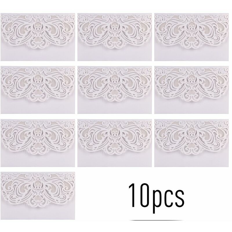 Happyshopping - Tarjetas de invitacion floral de papel perlado 10 piezas,Blanco, sin tarjeta interior
Happyshopping - Tarjetas de invitacion floral de papel perlado 10 piezas,Blanco, sin tarjeta interior