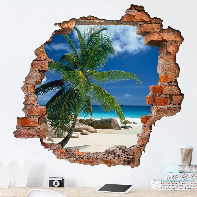 Bilderwelten - Tatuaje de pared - 3D - Dream Beach - Cuadrado 1:1 Dimensión LxA: 80cm x 80cm
Bilderwelten - Tatuaje de pared - 3D - Dream Beach - Cuadrado 1:1 Dimensión LxA: 80cm x 80cm