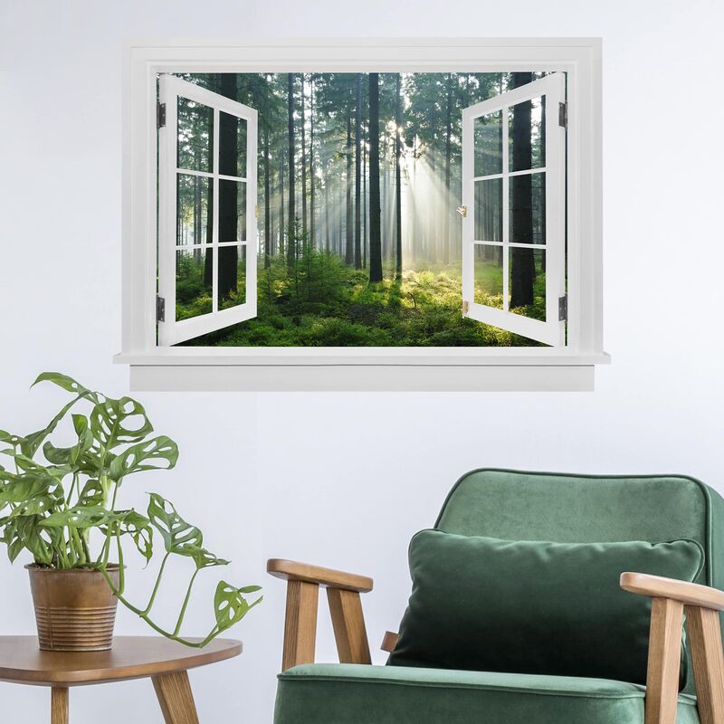 Bilderwelten - Tatuaje de pared - 3D - Open Window Enlightened Forest Dimensión LxA: 30cm x 40cm
Bilderwelten - Tatuaje de pared - 3D - Open Window Enlightened Forest Dimensión LxA: 30cm x 40cm