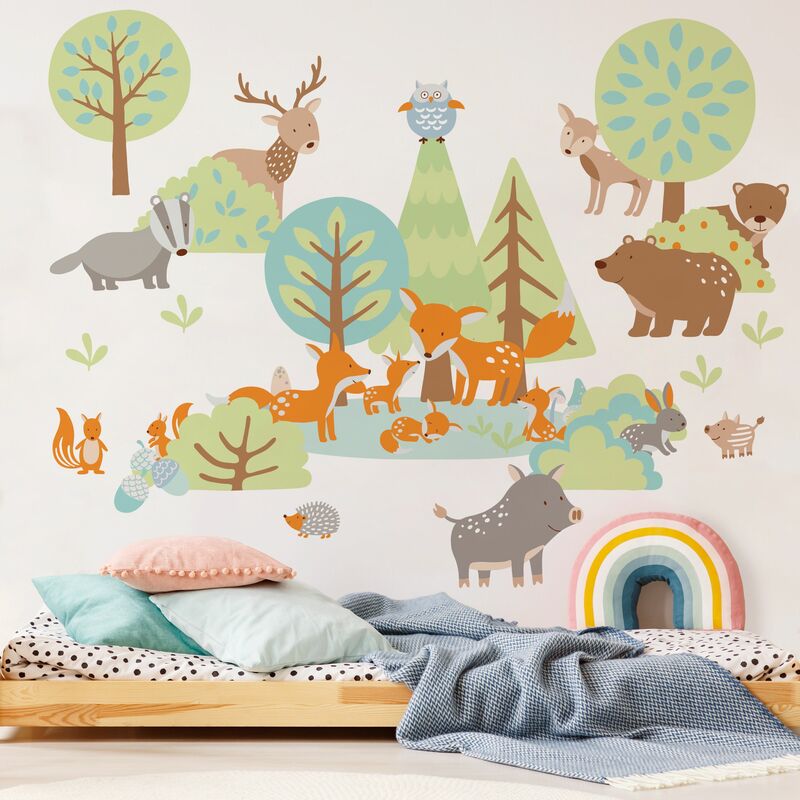 Bilderwelten - Tatuaje de pared - Animal Families Mega Set With Foxes And Trees Dimensión LxA: 80cm x 80cm
Bilderwelten - Tatuaje de pared - Animal Families Mega Set With Foxes And Trees Dimensión LxA: 80cm x 80cm