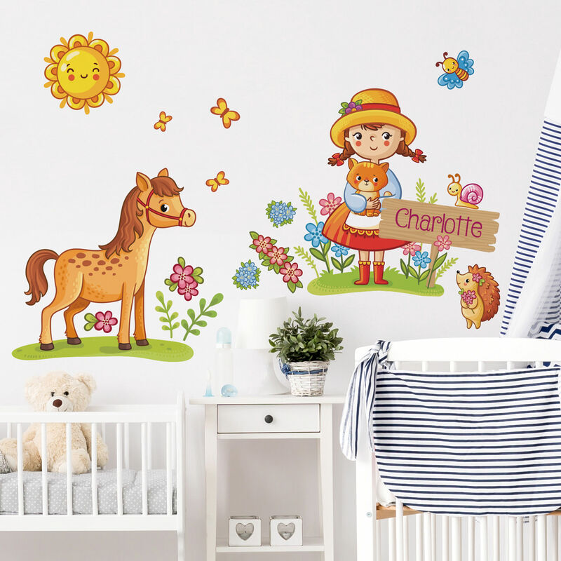 Bilderwelten - Tatuaje de pared - Childrens room Peasant Girl with name option - Vinilos decorativos Dimensión LxA: 80cm x 80cm
Bilderwelten - Tatuaje de pared - Childrens room Peasant Girl with name option - Vinilos decorativos Dimensión LxA: 80cm x 80cm