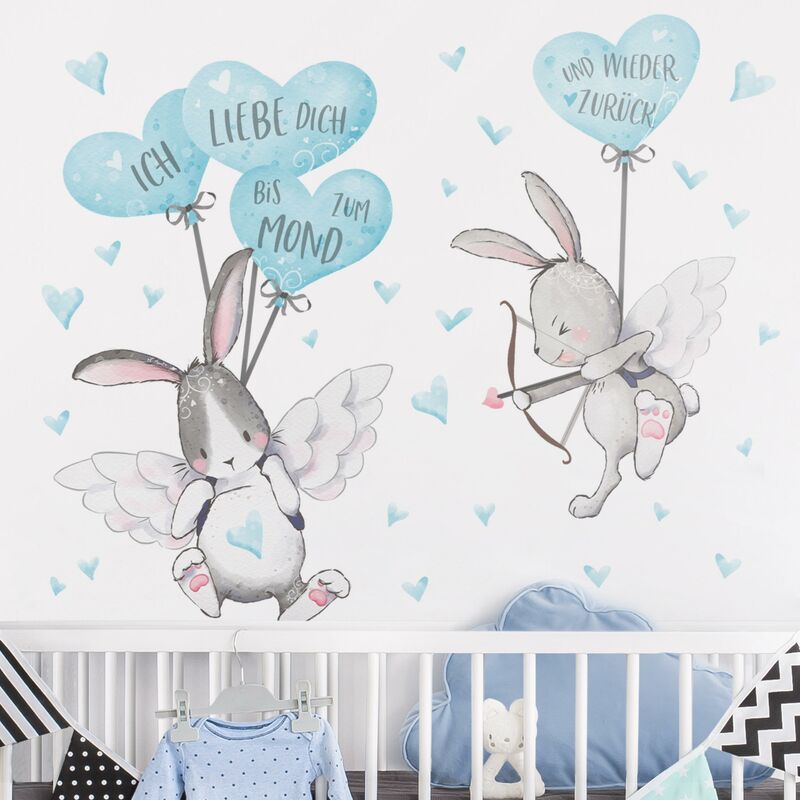 Bilderwelten - Tatuaje de pared - I Love You Bunnies Blue Dimensión LxA: 40cm x 40cm
Bilderwelten - Tatuaje de pared - I Love You Bunnies Blue Dimensión LxA: 40cm x 40cm