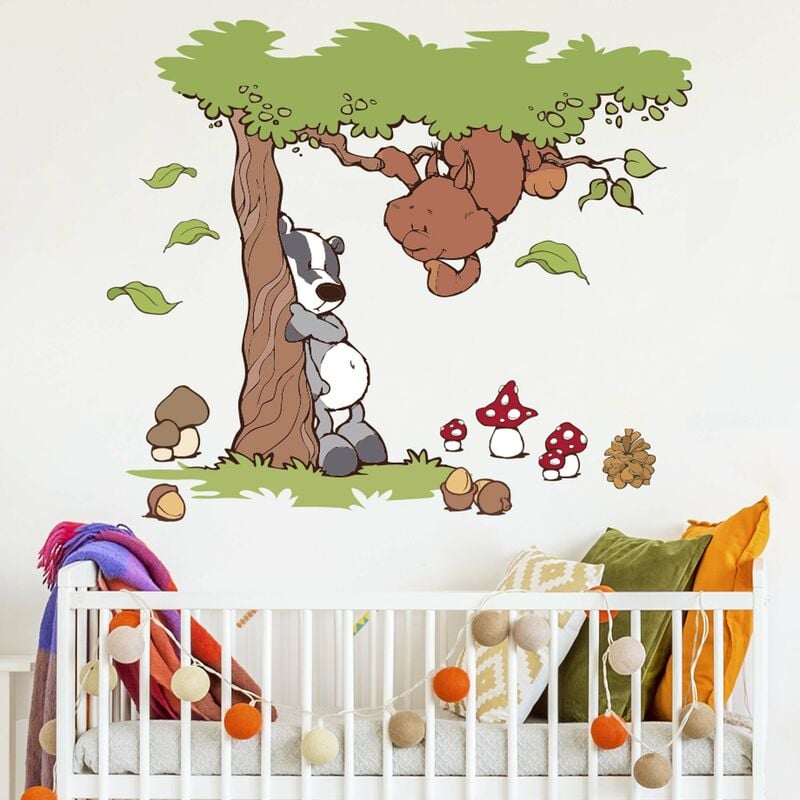 Bilderwelten - Tatuaje de pared - NICI Forest Friends Skunk Steve & Squirrels Dimensión LxA: 120cm x 140cm
Bilderwelten - Tatuaje de pared - NICI Forest Friends Skunk Steve & Squirrels Dimensión LxA: 120cm x 140cm