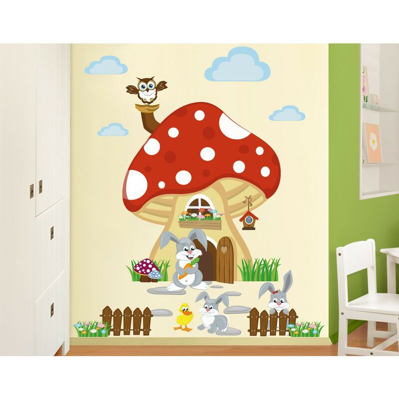 Bilderwelten - Tatuaje de pared -no.YK32 bunny family lives in the fly agaric Dimensión LxA: 190cm x 95cm
Bilderwelten - Tatuaje de pared -no.YK32 bunny family lives in the fly agaric Dimensión LxA: 190cm x 95cm