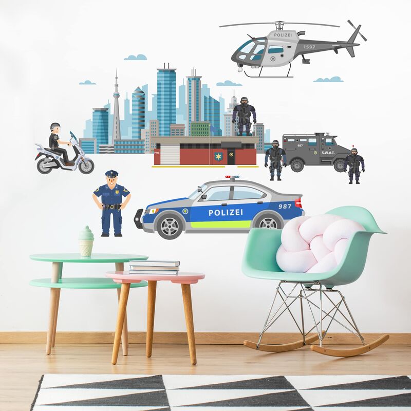 Bilderwelten - Tatuaje de pared - Police And Police Cars Set Dimensión LxA: 75cm x 100cm
Bilderwelten - Tatuaje de pared - Police And Police Cars Set Dimensión LxA: 75cm x 100cm
