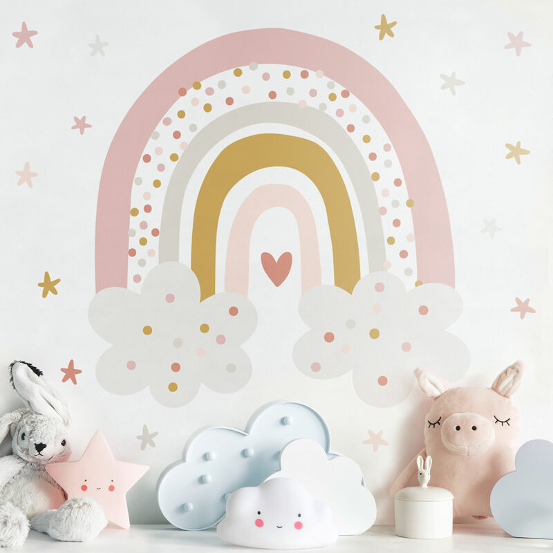 Bilderwelten - Tatuaje de pared - Rainbow With Clouds Pink Dimensión LxA: 60cm x 60cm
Bilderwelten - Tatuaje de pared - Rainbow With Clouds Pink Dimensión LxA: 60cm x 60cm