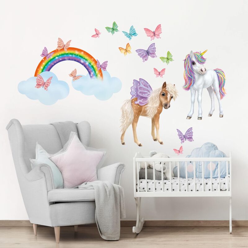Bilderwelten - Tatuaje de pared - Set Unicorn And Butterflies Dimensión LxA: 60cm x 60cm
Bilderwelten - Tatuaje de pared - Set Unicorn And Butterflies Dimensión LxA: 60cm x 60cm