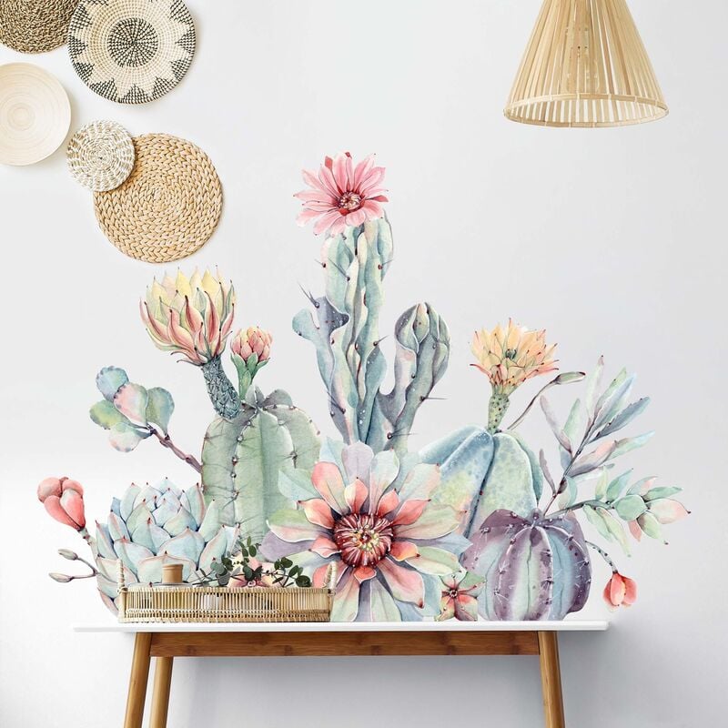 Bilderwelten - Tatuaje de pared - Watercolor Cactus Flower Bouquet XXL Dimensión LxA: 80cm x 60cm
Bilderwelten - Tatuaje de pared - Watercolor Cactus Flower Bouquet XXL Dimensión LxA: 80cm x 60cm
