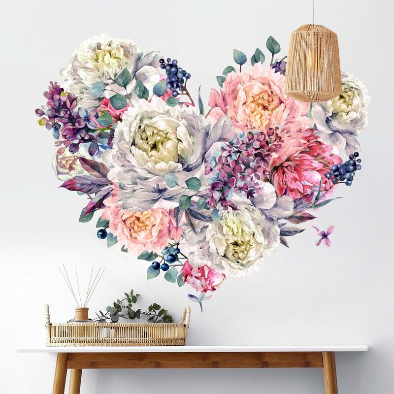 Tatuaje de pared - Watercolor Heart Blossoms Bouquet XXL Dimensión LxA: 100cm x 125cm
Tatuaje de pared - Watercolor Heart Blossoms Bouquet XXL Dimensión LxA: 100cm x 125cm
