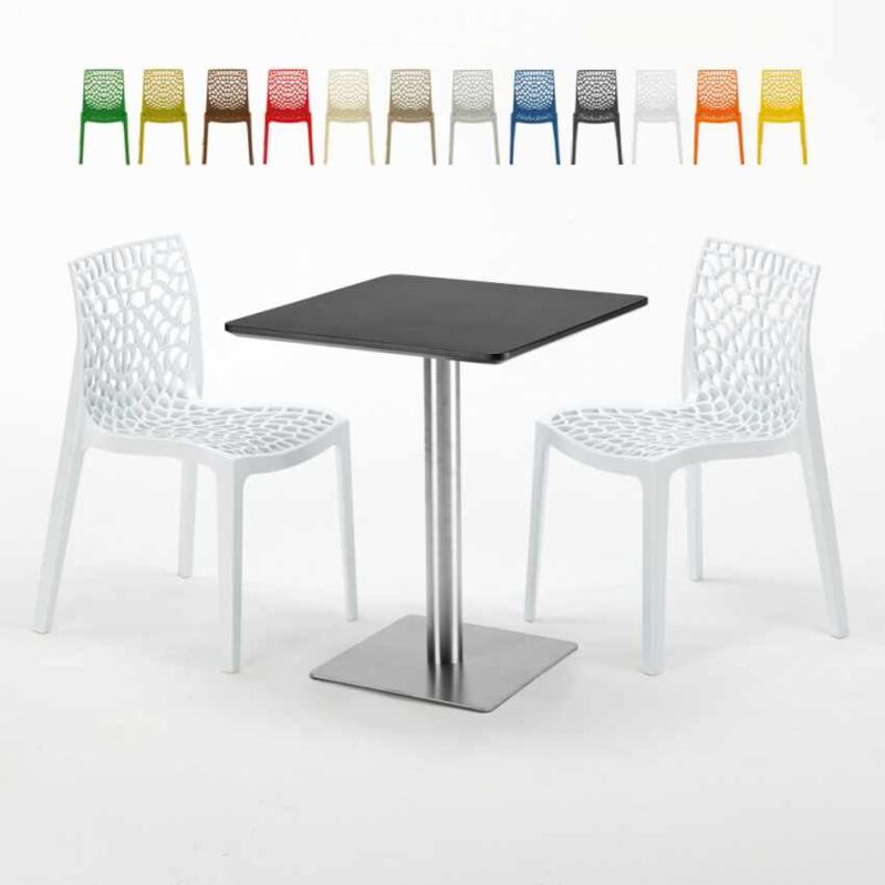 Mesa Cuadrada 60x60 cm Base de Acero y Tablero Negro con 2 Sillas De Colores Gruvyer Pistachio | Color: Blanco
Mesa Cuadrada 60x60 cm Base de Acero y Tablero Negro con 2 Sillas De Colores Gruvyer Pistachio | Color: Blanco