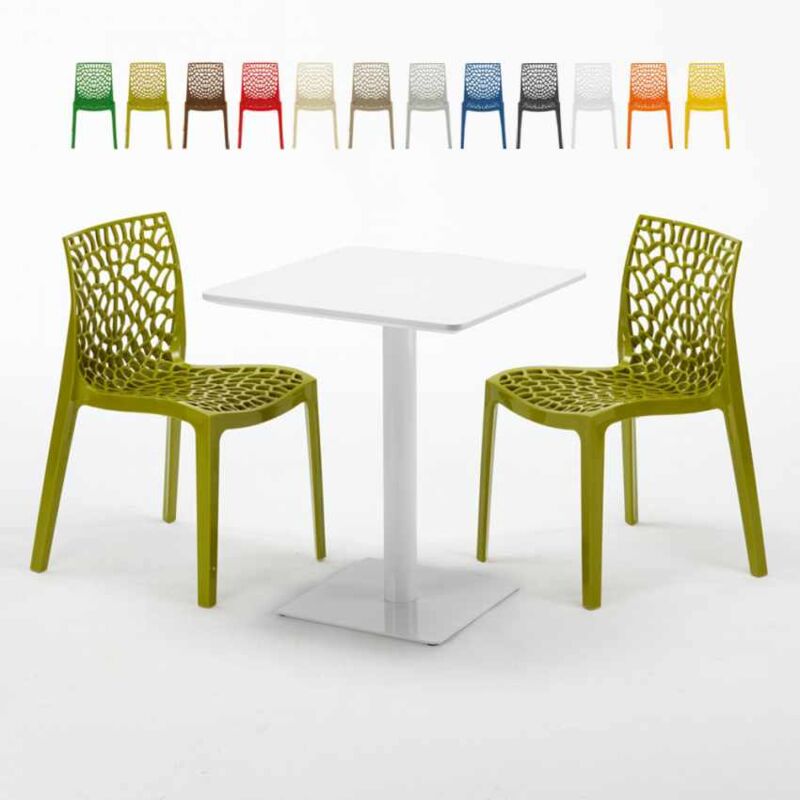Mesa Cuadrada Blanca 60x60 cm y 2 Sillas De Colores Gruvyer Lemon | Color: Verde Anís
Mesa Cuadrada Blanca 60x60 cm y 2 Sillas De Colores Gruvyer Lemon | Color: Verde Anís