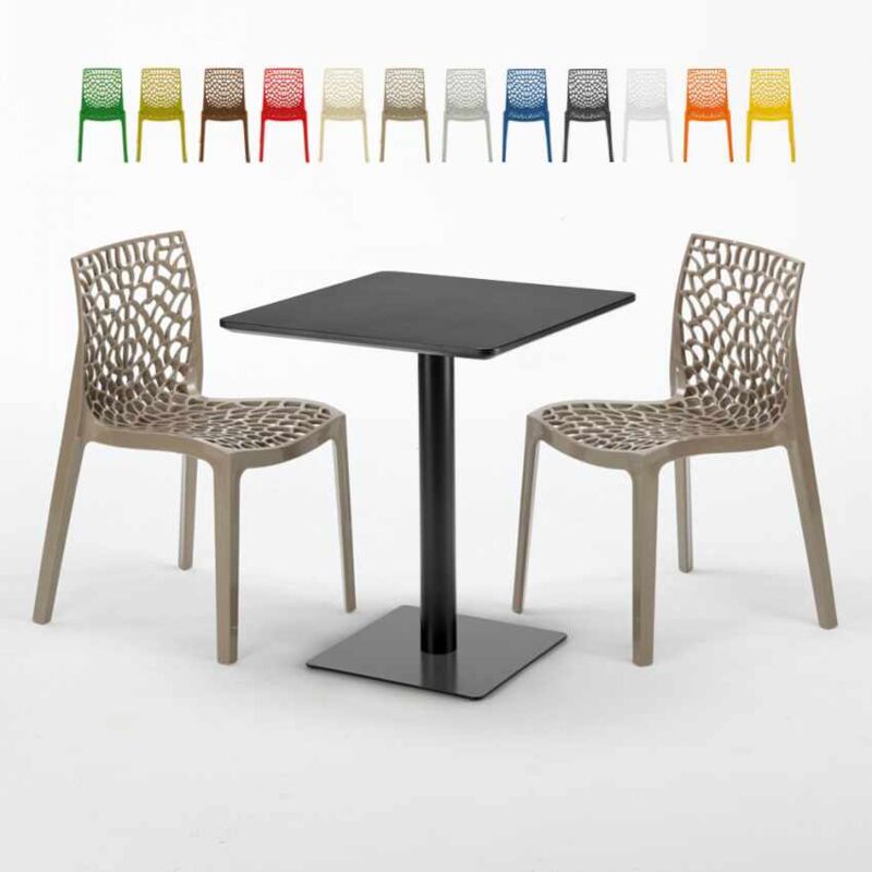 Mesa Cuadrada Negra 60x60 cm con 2 Sillas De Colores Gruvyer Licorice | Color: Beige Juta
Mesa Cuadrada Negra 60x60 cm con 2 Sillas De Colores Gruvyer Licorice | Color: Beige Juta
