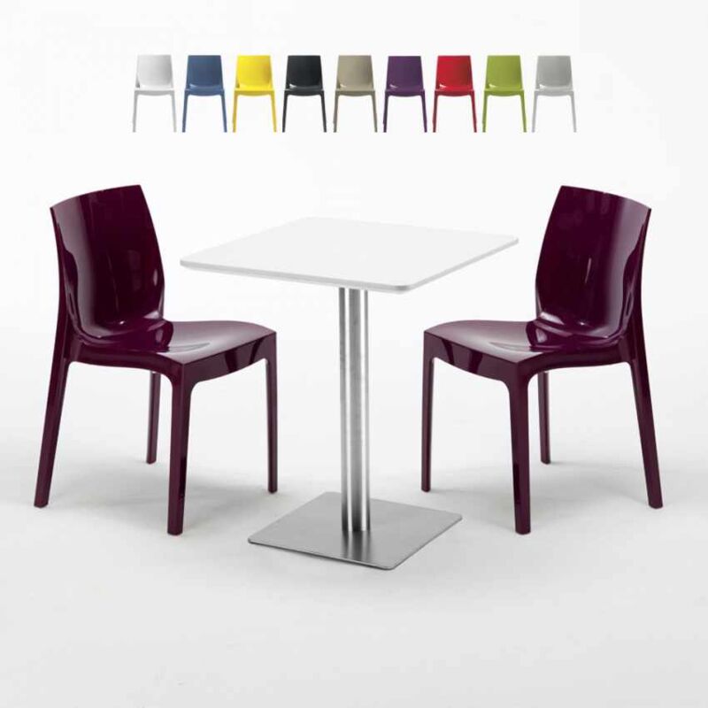 Mesa Cuadrada 60x60 cm Tablero Blanco y 2 Sillas De Colores Ice Hazelnut | Color: Morado
Mesa Cuadrada 60x60 cm Tablero Blanco y 2 Sillas De Colores Ice Hazelnut | Color: Morado