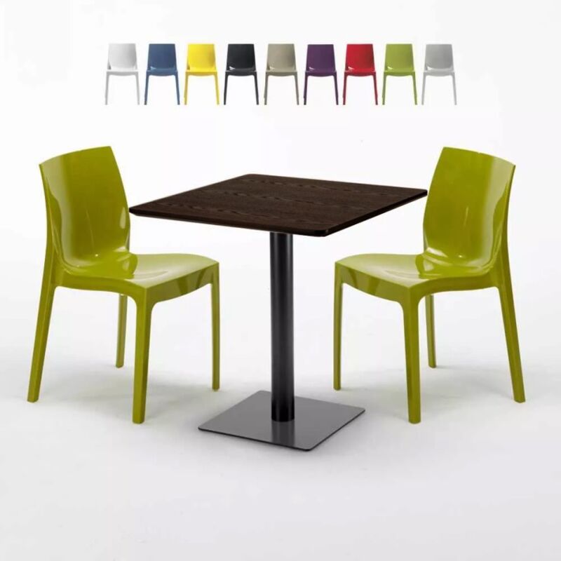 Mesa Cuadrada Efecto Madera 70x70 cm y 2 Sillas De Colores Ice Melon | Color: Verde
Mesa Cuadrada Efecto Madera 70x70 cm y 2 Sillas De Colores Ice Melon | Color: Verde