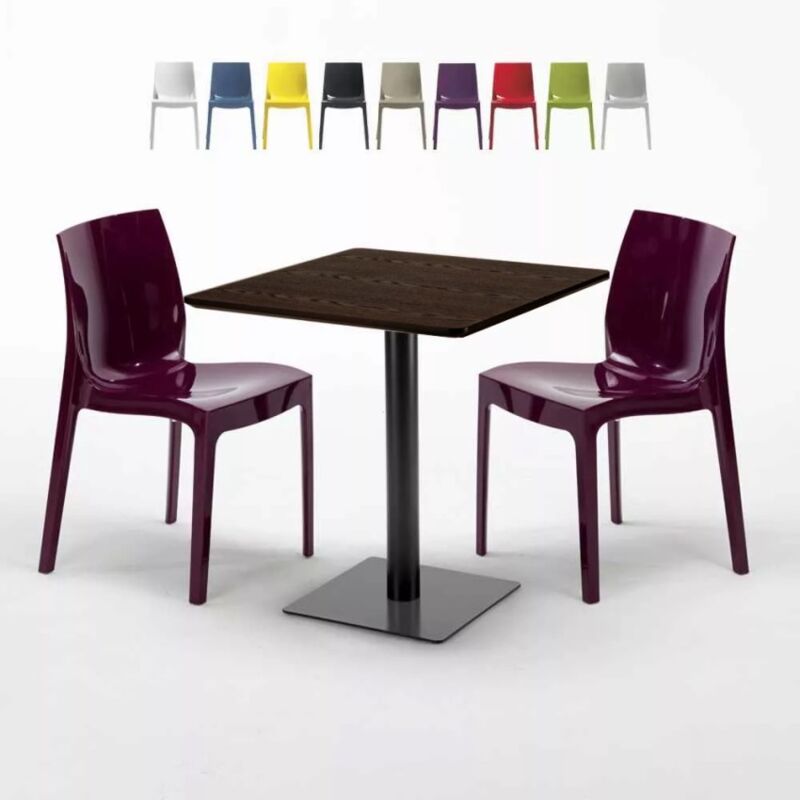 Mesa Cuadrada Efecto Madera 70x70 cm y 2 Sillas De Colores Ice Melon | Color: Morado
Mesa Cuadrada Efecto Madera 70x70 cm y 2 Sillas De Colores Ice Melon | Color: Morado