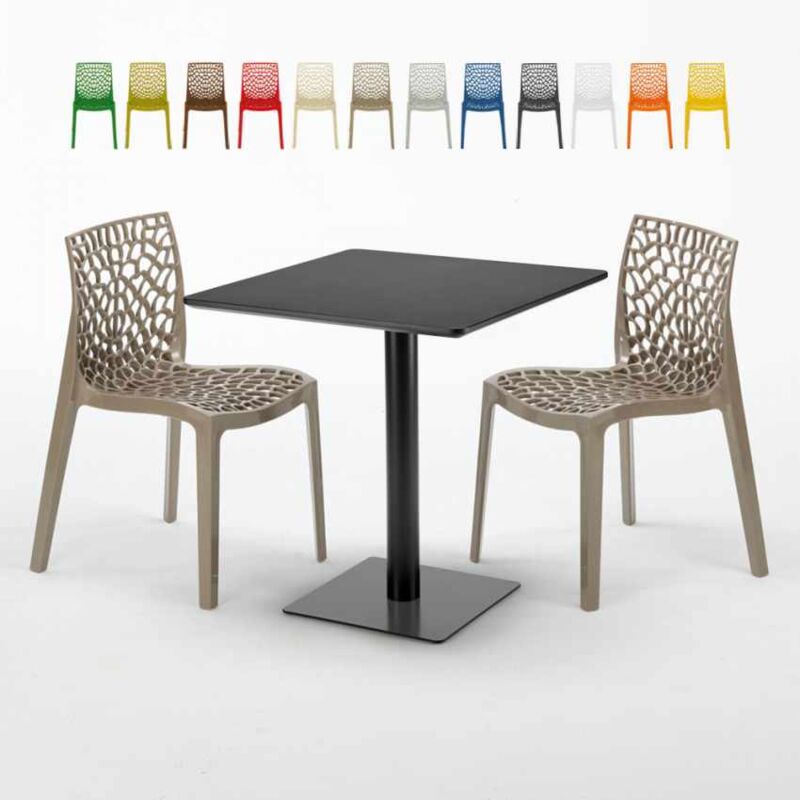 Mesa Cuadrada Negra 70x70 cm y 2 Sillas De Colores Gruvyer Kiwi | Color: Beige Juta
Mesa Cuadrada Negra 70x70 cm y 2 Sillas De Colores Gruvyer Kiwi | Color: Beige Juta