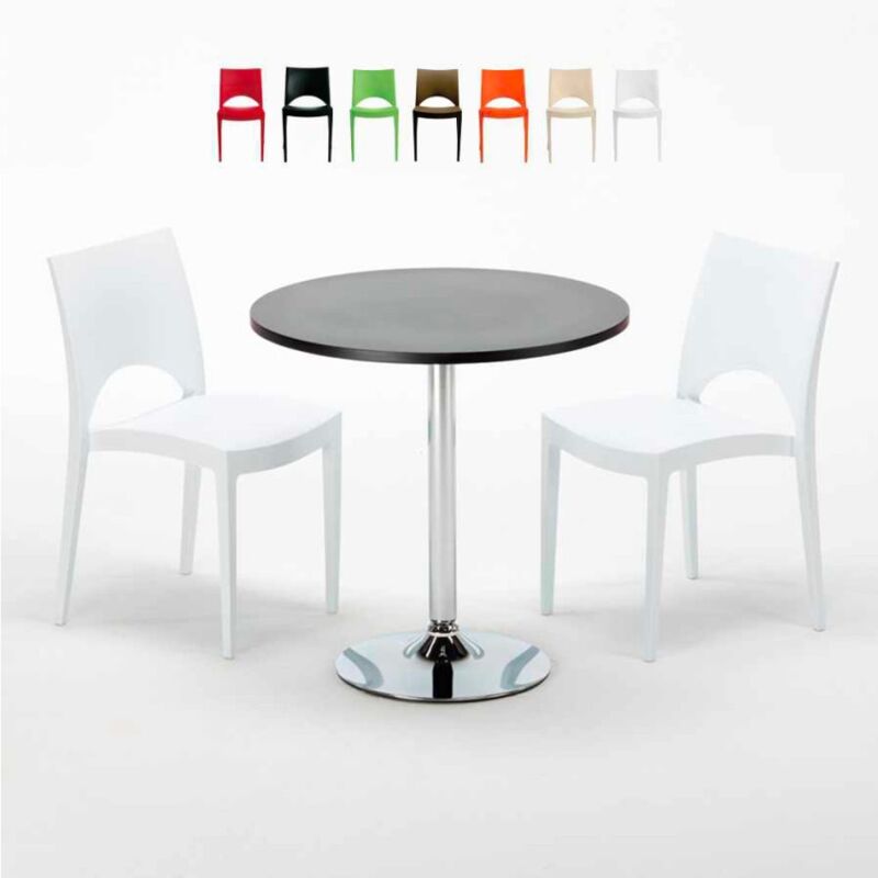 Mesa Redonda Negra 70x70 cm y 2 Sillas De Colores Paris Cosmopolitan | Color: Blanco
Mesa Redonda Negra 70x70 cm y 2 Sillas De Colores Paris Cosmopolitan | Color: Blanco