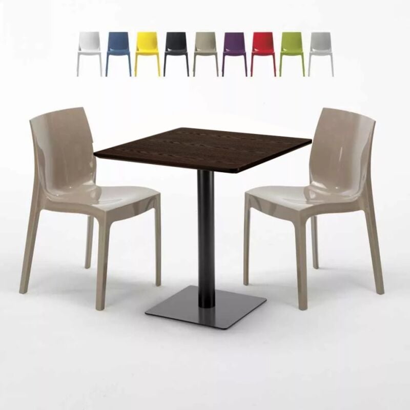 Mesa Cuadrada 60x60 cm Tablero Efecto Madera con 2 Sillas De Colores Ice Kiss | Color: Beige
Mesa Cuadrada 60x60 cm Tablero Efecto Madera con 2 Sillas De Colores Ice Kiss | Color: Beige