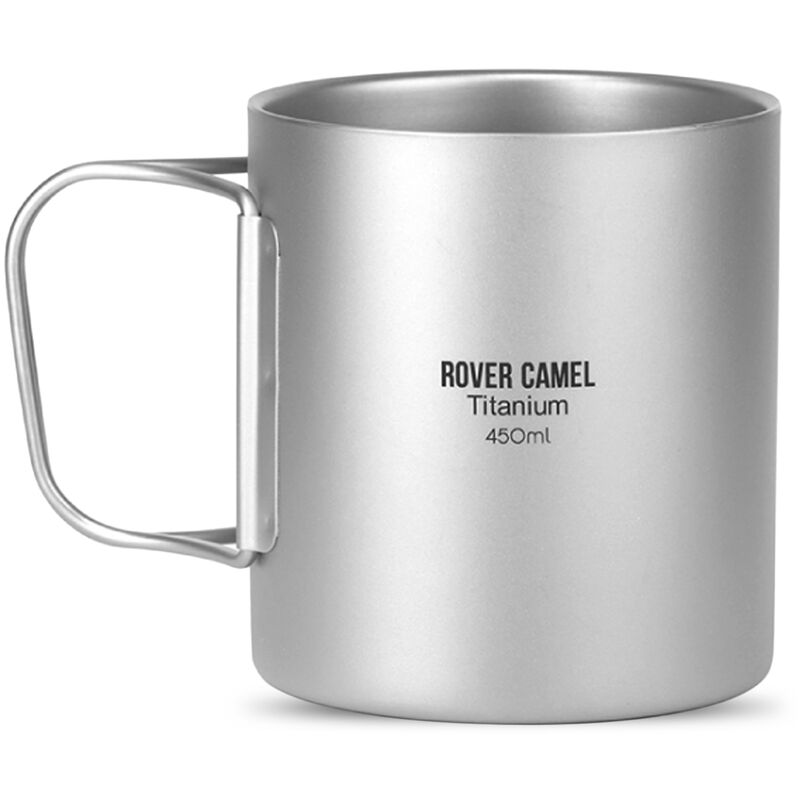 Taza de doble pared de titanio de 450 ml / 220 ml, taza de agua, cafe, te, taza con asa plegable para la oficina en el hogar, camping, senderismo,
Taza de doble pared de titanio de 450 ml / 220 ml, taza de agua, cafe, te, taza con asa plegable para la oficina en el hogar, camping, senderismo,