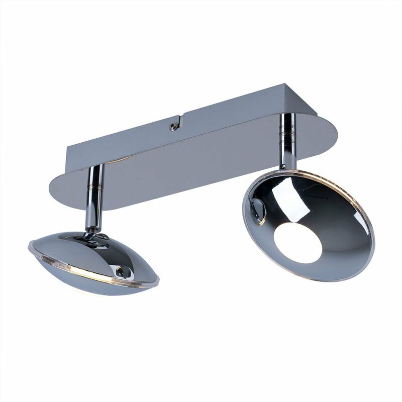 Globo - Lámpara de techo LED de 12 vatios, iluminación de salón acrílico cromado, 2 llamas 56210-2
Globo - Lámpara de techo LED de 12 vatios, iluminación de salón acrílico cromado, 2 llamas 56210-2