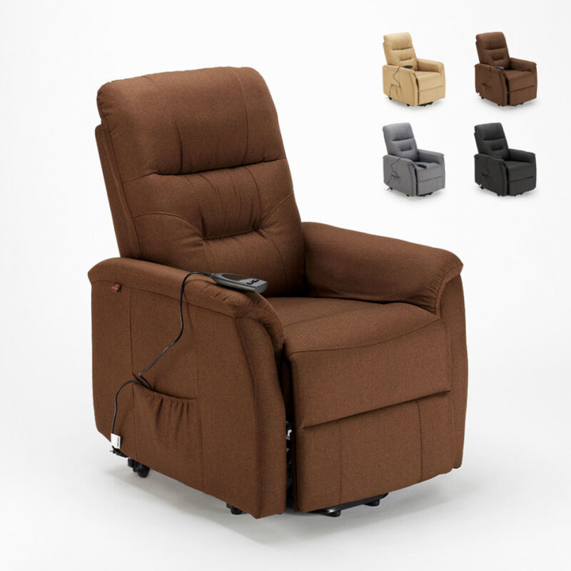 Sillón Relax eléctrico reclinable con elevador y ruedas para personas mayores Marie | Color: Marrón
Sillón Relax eléctrico reclinable con elevador y ruedas para personas mayores Marie | Color: Marrón