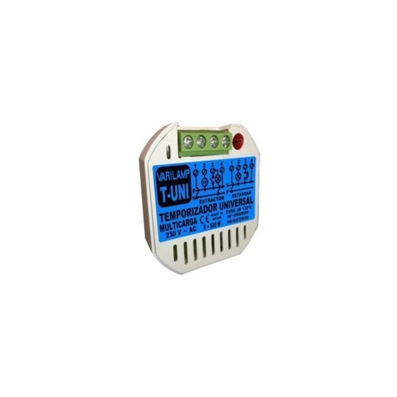 T-UNI temporizador universal dual a pulsadores 500w max, valido para led - Varilamp
T-UNI temporizador universal dual a pulsadores 500w max, valido para led - Varilamp