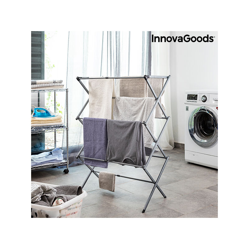 Tendedero Metálico Plegable y Extensible con 3 Alturas Cloxy InnovaGoods (11 Barras)
Tendedero Metálico Plegable y Extensible con 3 Alturas Cloxy InnovaGoods (11 Barras)