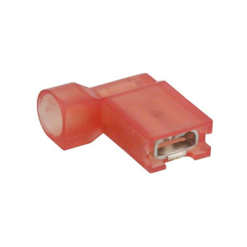 Terminal de cable Femenino 4,8x0,5 Preaislado Rojo Bandera