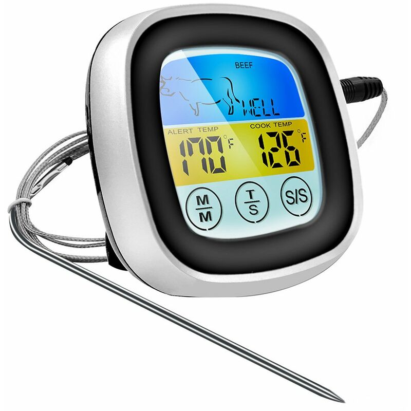 Happyshopping - Termometro de cocina digital, herramienta de medicion de temperatura de alimentos de barbacoa de carne
Happyshopping - Termometro de cocina digital, herramienta de medicion de temperatura de alimentos de barbacoa de carne