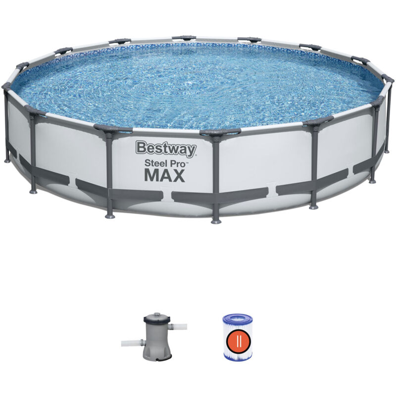 Piscina Desmontable Tubular Steel Pro Max 427x84 cm con Depuradora Cartucho 2.006 L/H - Bestway
Piscina Desmontable Tubular Steel Pro Max 427x84 cm con Depuradora Cartucho 2.006 L/H - Bestway