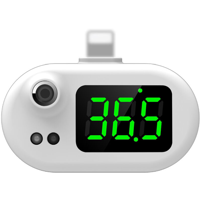 Happyshopping - Termometro inteligente para telefono movil, sensor de temperatura digital sin contacto,Blanco, Manzana
Happyshopping - Termometro inteligente para telefono movil, sensor de temperatura digital sin contacto,Blanco, Manzana