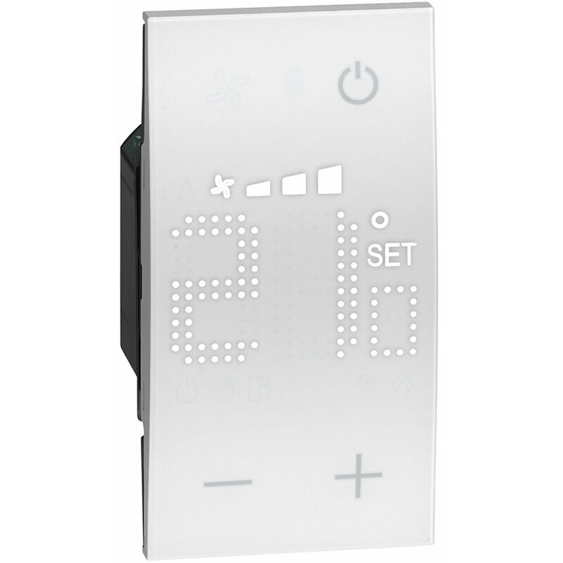 Termostato con pantalla retroiluminada Bticino My home_UP Living Now KW4691 Blanco
Termostato con pantalla retroiluminada Bticino My home_UP Living Now KW4691 Blanco